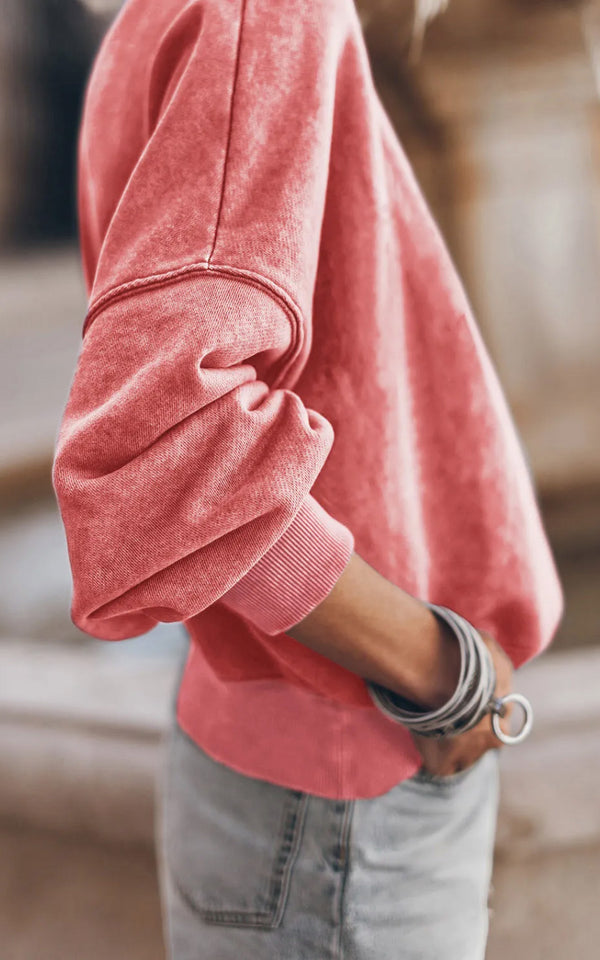 PRE ORDER Daisy Crewneck Sweater | Pink