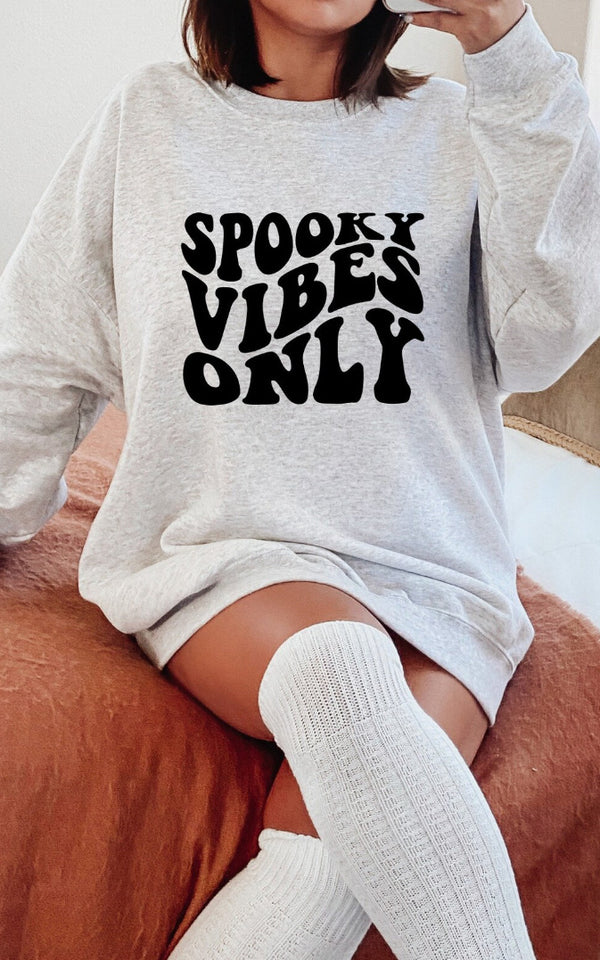 Spooky Vibes Only Crewneck - 9 Colours