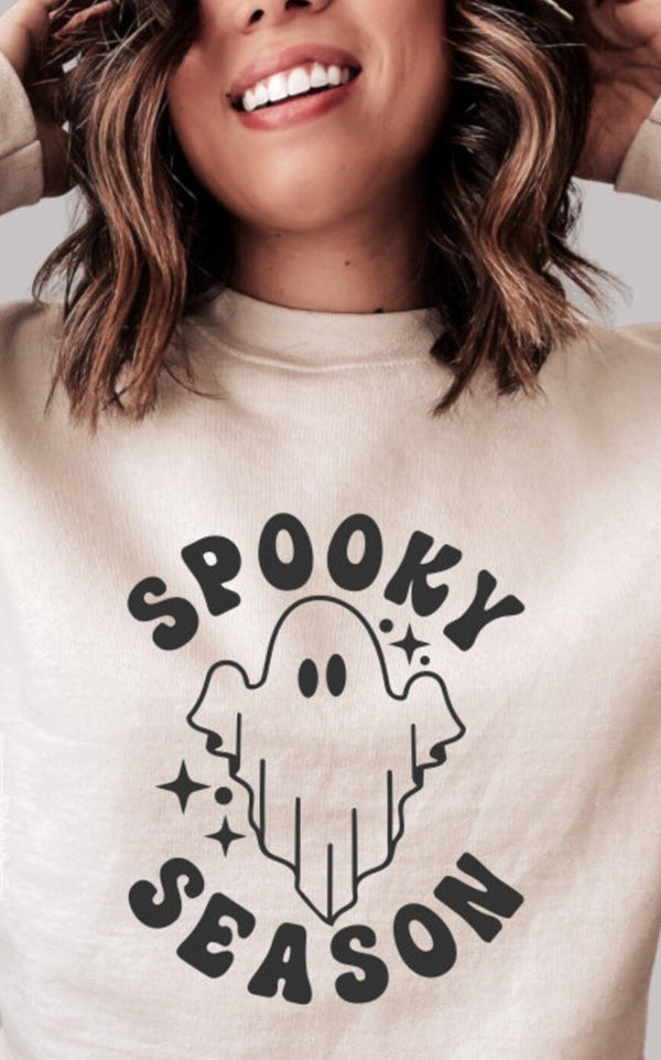 Spooky Season Ghost Crewneck - 9 Colours