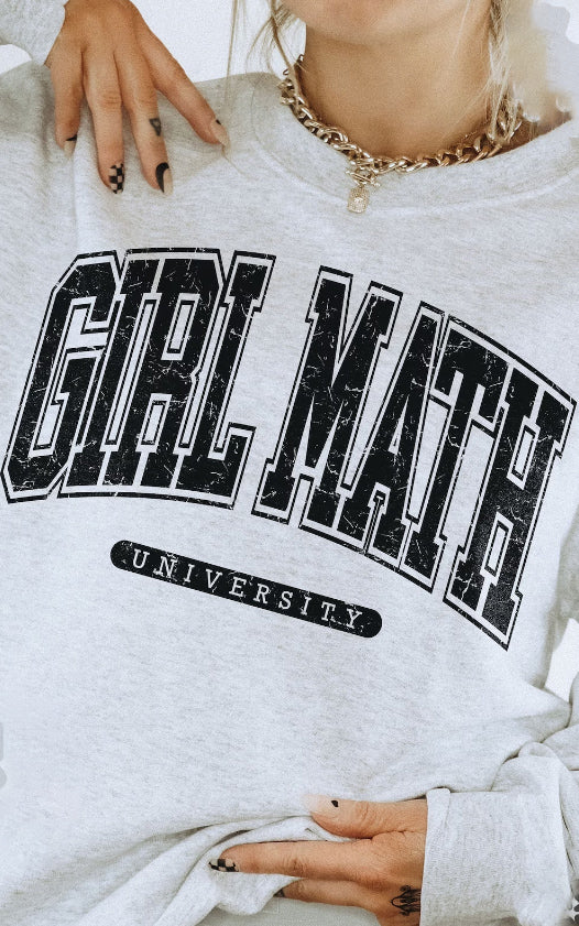 Girl Math University Crewneck