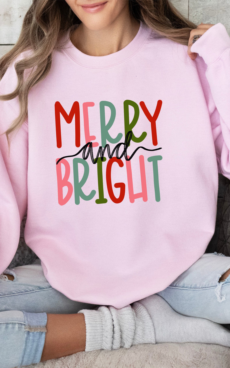 Merry And Bright Crewneck | 9 Colours