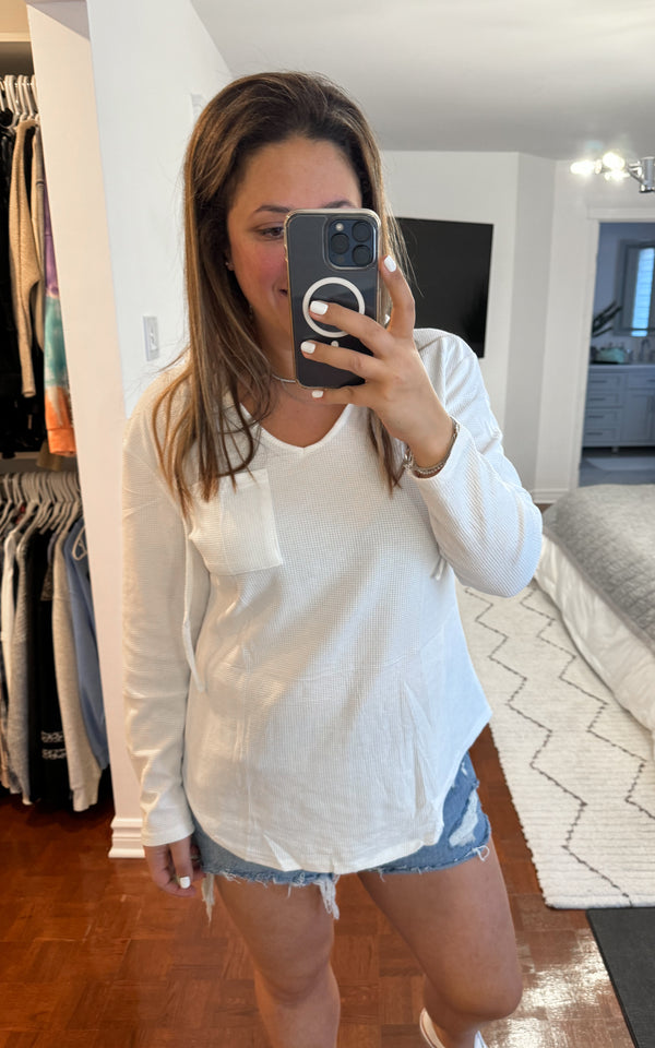 Jane Waffle Pullover