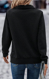 PRE ORDER Black Quarter Zip Pullover