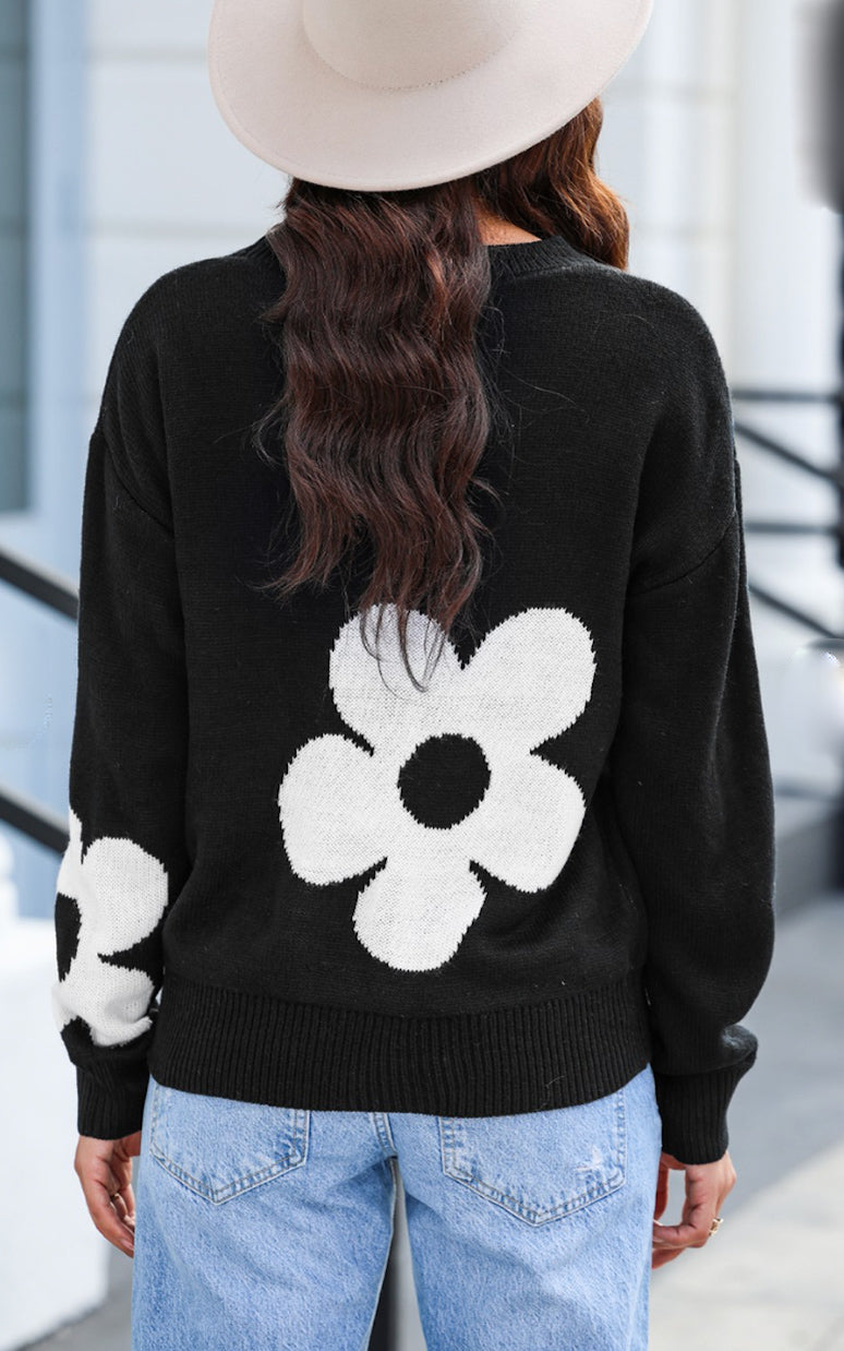 PRE ORDER Flower Print Sweater