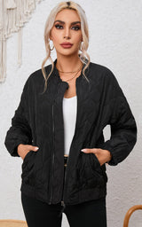 PRE ORDER Quilted Puffer Jacket | Black