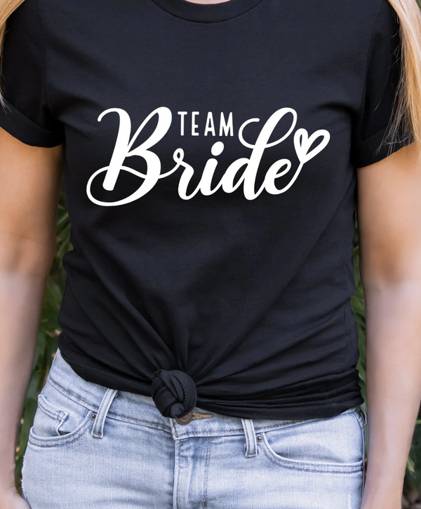 Team Bride Heart Crewneck/T-Shirt