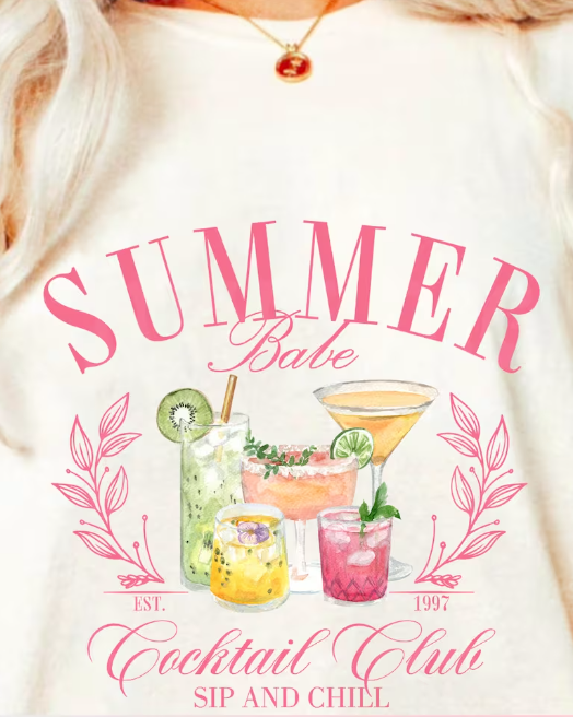 Summer Baby Cocktail Club Crewneck/T-Shirt