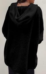 PRE ORDER Knit Sleeved Hoodie | Black