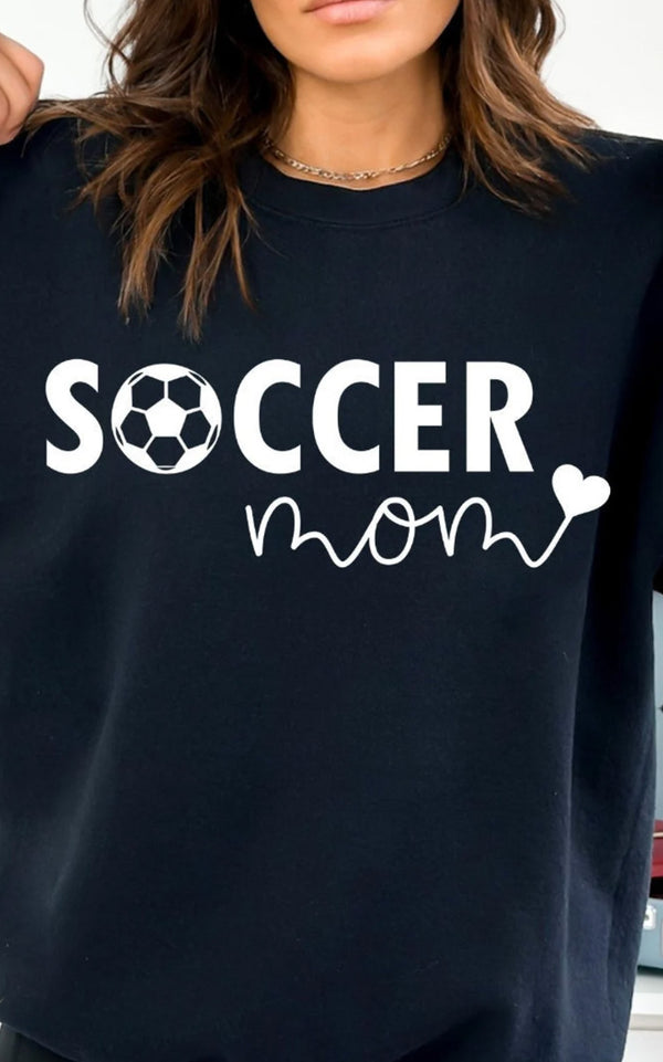 Heart Soccer Mom CREWNECK | 8 colours
