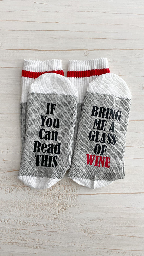 Chaussettes Bring Me A Glass Of Wine