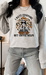 I Hate Everyone But Coffee Helps | 9 Colours